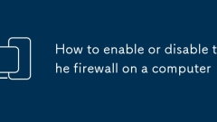Cara mengaktifkan atau melumpuhkan firewall di komputer