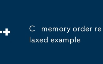 C memory order relaxed example