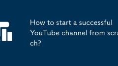 如何从头开始启动成功的YouTube频道?
