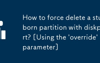 How to force delete a stubborn partition with diskpart? [Using the 'override' parameter]