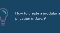 How to create a modular application in Java 9