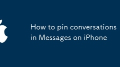 How to pin conversations in Messages on iPhone
