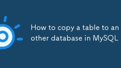 How to copy a table to another database in MySQL
