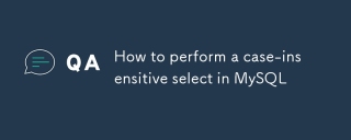 How to perform a case-insensitive select in MySQL
