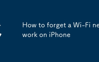 Cara Melupakan Rangkaian Wi-Fi di iPhone