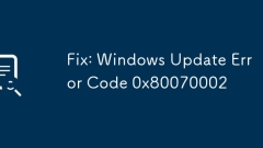 Betulkan: Kod Ralat Kemas Kini Windows 0x80070002