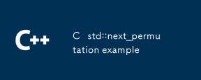 C std::next_permutation example