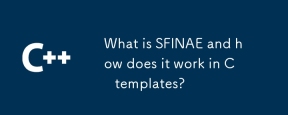 What is SFINAE and how does it work in C templates?