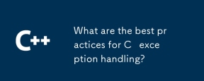 What are the best practices for C exception handling?