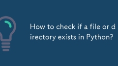 Pythonにファイルまたはディレクトリが存在するかどうかを確認する方法は?