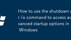 Cara Menggunakan Perintah Shutdown /R /O untuk Mengakses Pilihan Permulaan Lanjutan di Windows