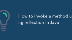 How to invoke a method using reflection in Java