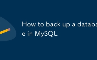 How to back up a database in MySQL