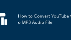 YouTube를 MP3 오디오 파일로 변환하는 방법