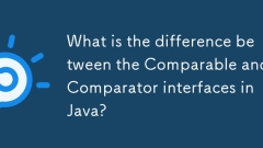 What is the difference between the Comparable and Comparator interfaces in Java?