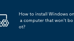 Bagaimana cara memasang Windows pada komputer yang tidak akan boot?