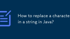 How to replace a character in a string in Java?