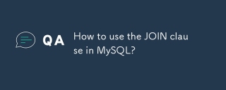 How to use the JOIN clause in MySQL?