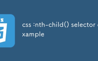CSS: Nth-Child () Contoh pemilih