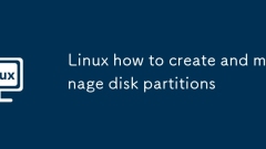 Linux how to create and manage disk partitions