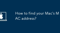 Bagaimana mencari alamat MAC Mac anda?
