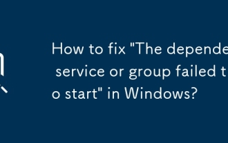 Bagaimana untuk memperbaiki 'Perkhidmatan Ketergantungan atau Kumpulan gagal memulakan' di Windows?