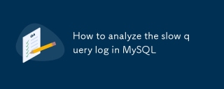 How to analyze the slow query log in MySQL
