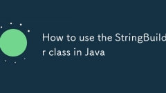 How to use the StringBuilder class in Java