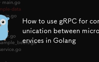 How to use gRPC for communication between microservices in Golang