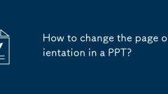 Bagaimana cara menukar orientasi halaman dalam ppt?