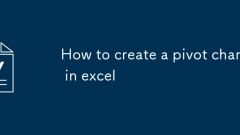 Cara membuat carta pivot di Excel