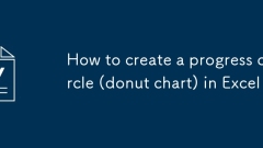 Cara membuat lingkaran kemajuan (carta donat) di Excel