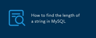 How to find the length of a string in MySQL