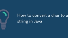 How to convert a char to a string in Java