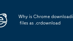 Why is Chrome downloading files as .crdownload
