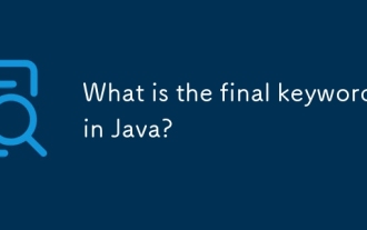 Java中的最终关键字是什么?