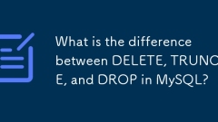 Quelle est la différence entre supprimer, tronquer et tomber dans MySQL?