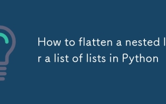 How to flatten a nested list or a list of lists in Python