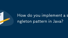 How do you implement a singleton pattern in Java?