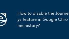 How to disable the Journeys feature in Google Chrome history?