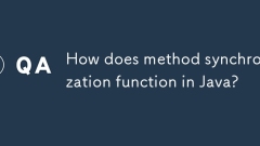 How does method synchronization function in Java?