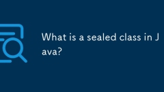 What is a sealed class in Java?