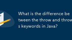 What is the difference between the throw and throws keywords in Java?