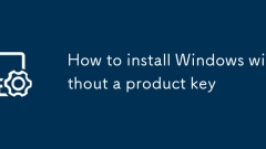 So installieren Sie Windows ohne Produktschlüssel