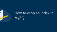 Comment supprimer un index dans MySQL