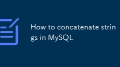 Comment concaténer les cordes à MySQL
