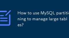 Comment utiliser le partitionnement MySQL pour gérer les grandes tables?