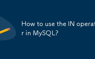 如何在MySQL中使用IN運算符?