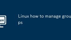 Linux how to manage groups