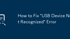 How to Fix 'USB Device Not Recognized' Error
